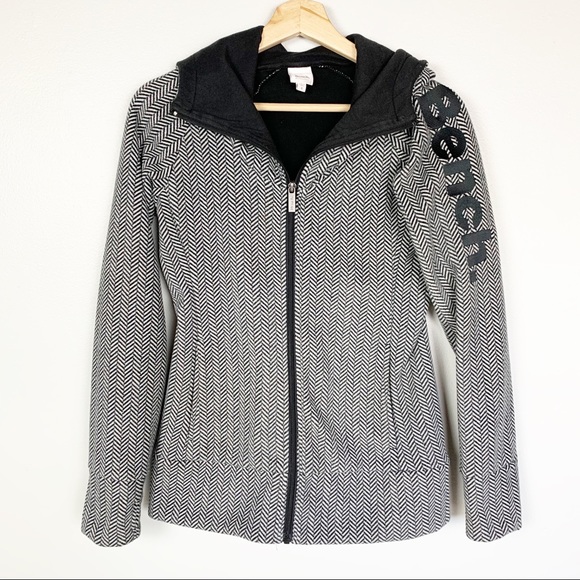 Bench Fleece Zip Up Hoodie Herringbone 